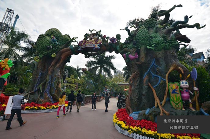 生態園大門中的無冕之王受追捧的仿真樹生態園大門