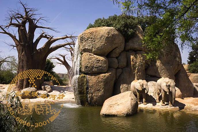 北京淡水河谷水泥假山為行業(yè)內打造鑲金綴玉之作