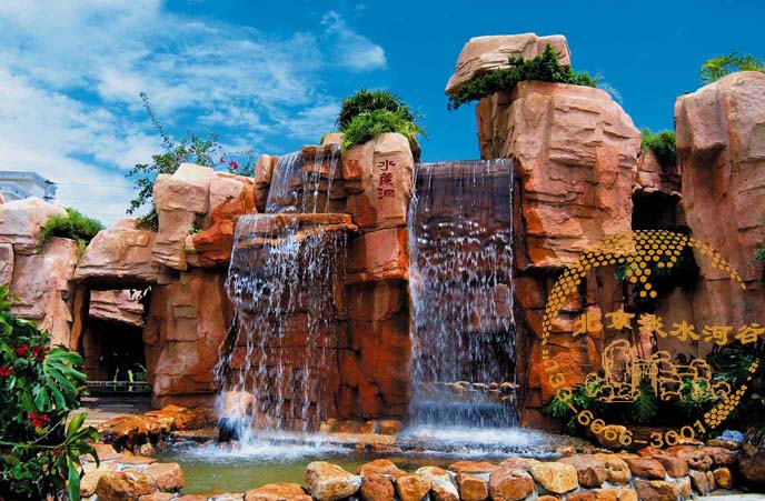 塑石假山制作持續發力打造綠色都市生活-北京淡水河谷