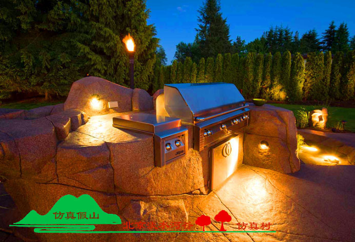 北京淡水河谷再談塑石假山上色細節與技巧