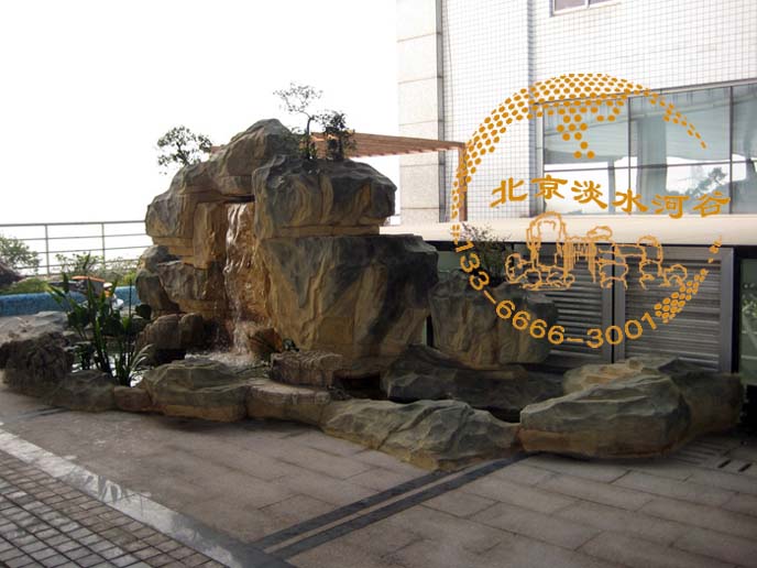 塑石假山是具有生命的雕塑、體現了高超的藝術水準