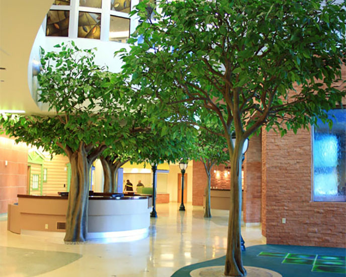 玻璃鋼仿真榕樹(shù)和水泥仿真榕樹(shù)的有什么不同