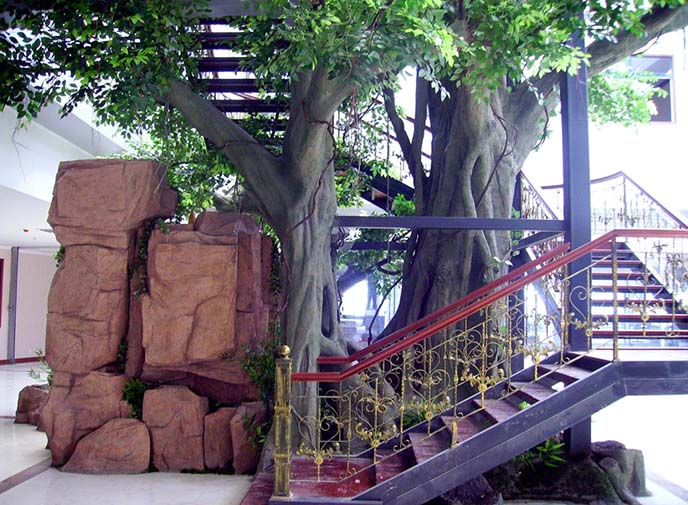 室內仿真榕樹和室外的仿真榕樹有什么區別