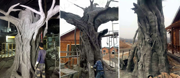 仿真榕樹制作其中強(qiáng)大的作用——抗風(fēng)、阻燃