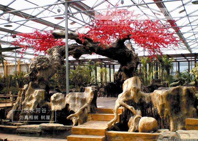 仿真樹豐富了城市的景觀彰顯城市的內涵與文化