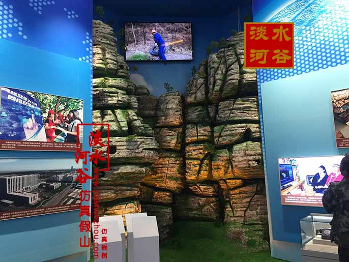 水泥假山制作進了中國國家博物館－北京淡水河谷