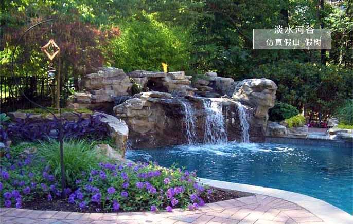 江蘇泰州塑石假山制作是北京北京淡水河谷的一個普通案例