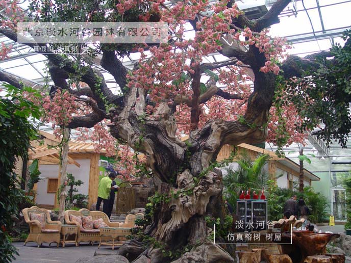 仿真樹制作可抵御寒冷和抗風雪外還可四季常青