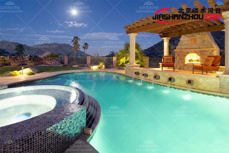 青島維多利亞度假酒店塑石假山生態景觀展現自然細膩的一面