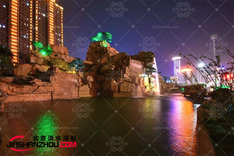 室內塑石假山制作使上海和平飯店的美有層次