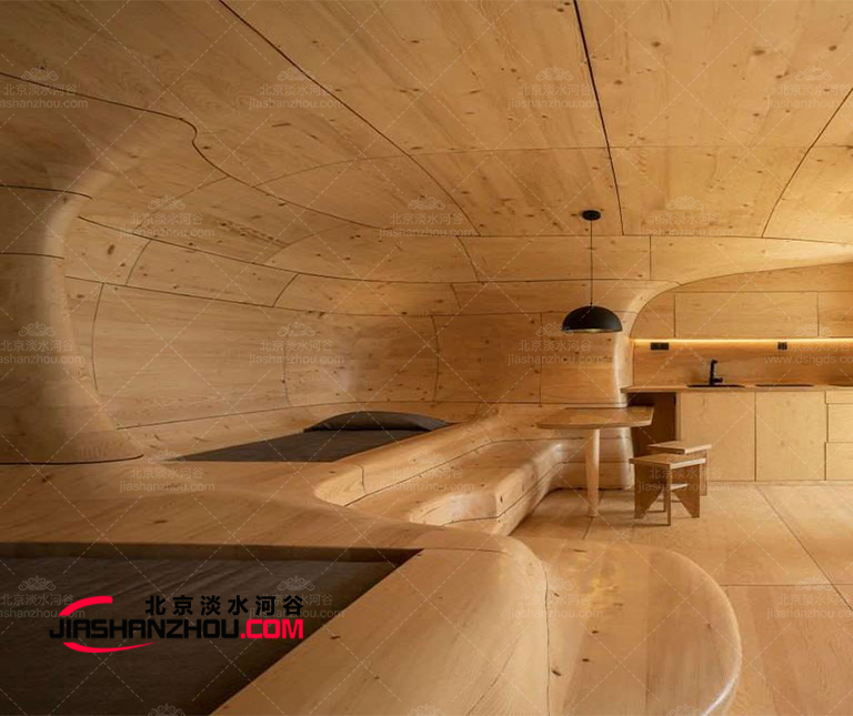 吉林松原木質仿洞穴酒店設計案例圖展示