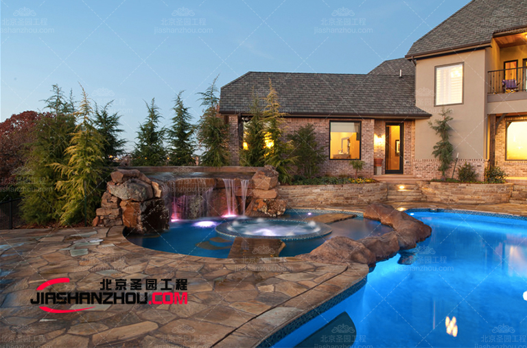 陜西咸陽海泉灣維景酒店Tcp塑石假山設計