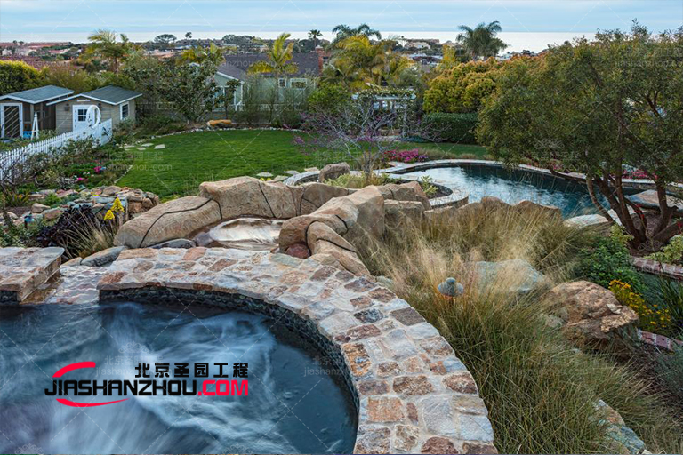 浙江華欣府邸別墅區(qū)塑石假山工程排水設(shè)計