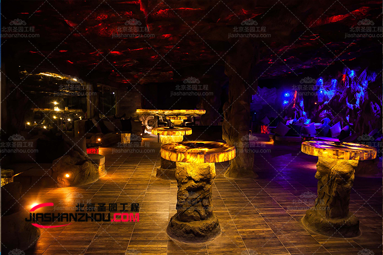 北京順義區芝樂坊仿真山洞別墅餐廳致華麗