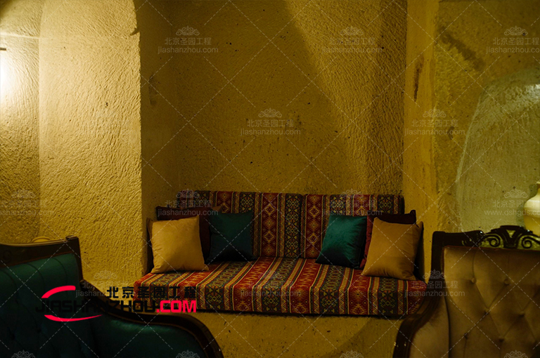 現代仿真天然巖洞酒店設計布局和尺寸令人印象深刻