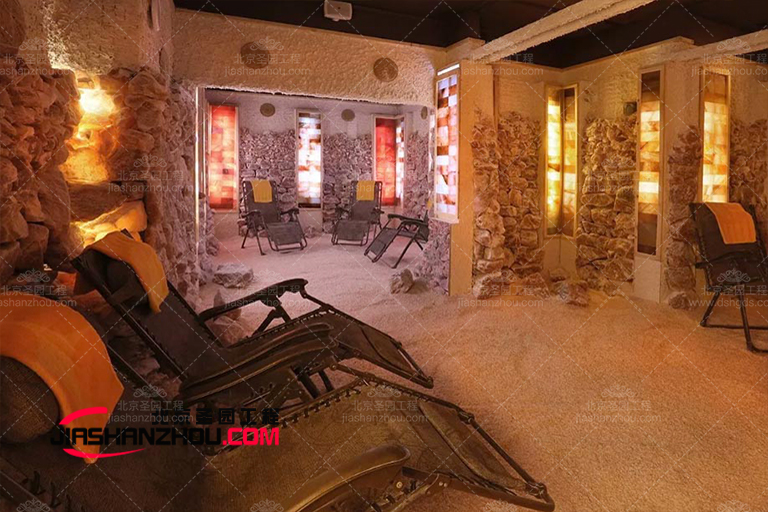 汗蒸房洞穴式鹽療房成為舒適與優雅之間平衡的完美典范