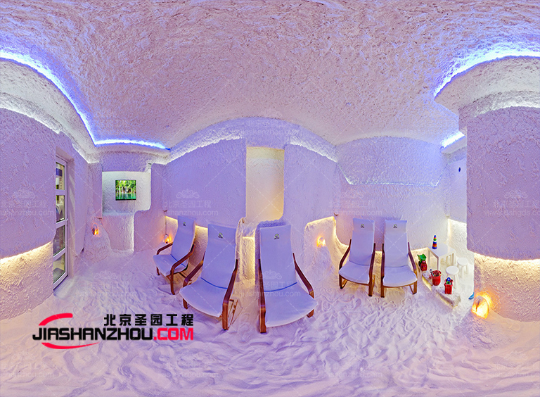 現代歐式人工別墅鹽洞鹽療房設計施工 溫馨舒適