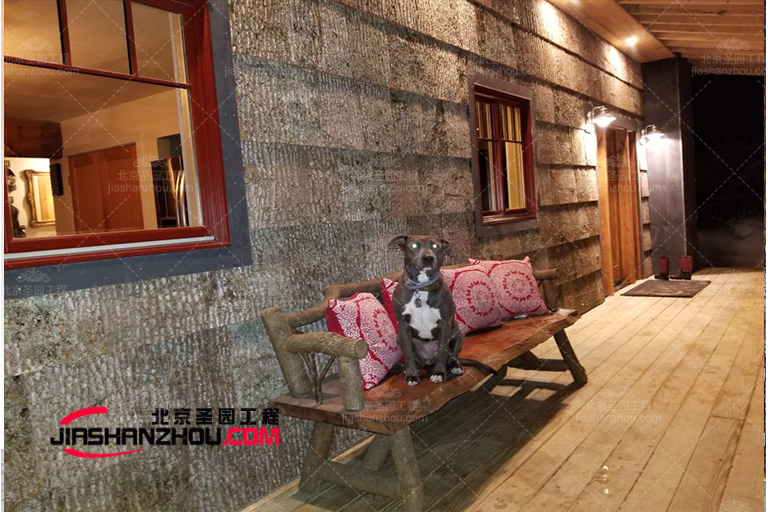 易于維護 非常耐用的森式仿真樹皮酒店民俗客棧值得擁有