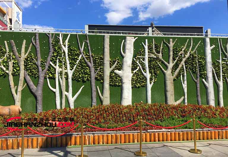 西單仿真樹墻.jpg 西單仿真樹墻