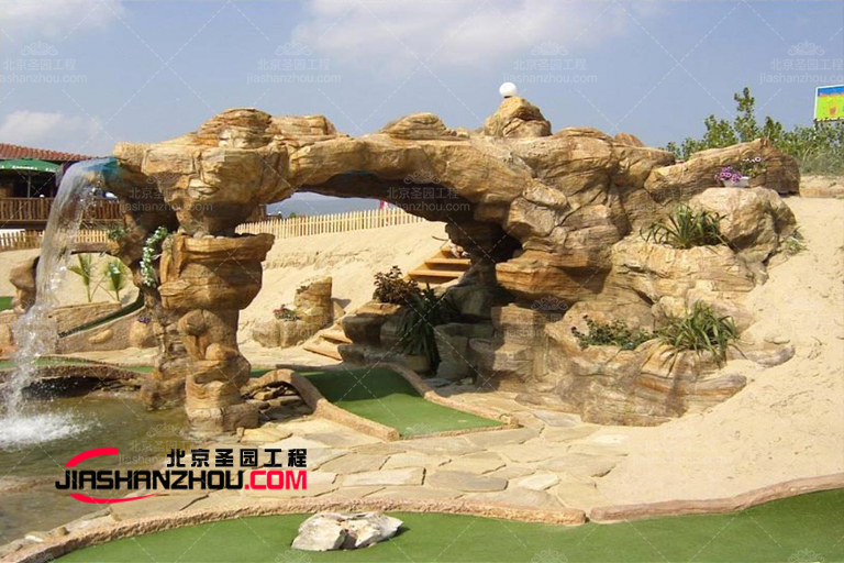 塑石假山水池.jpg 塑石假山水池