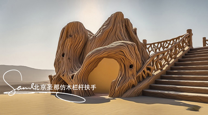 jimeng-2025-06-25-1395-正在施工制作的旅游區(qū)樓梯室外安全圍欄設(shè)計制作過程，美工正在施工制作，先用鋼筋焊接....jpeg